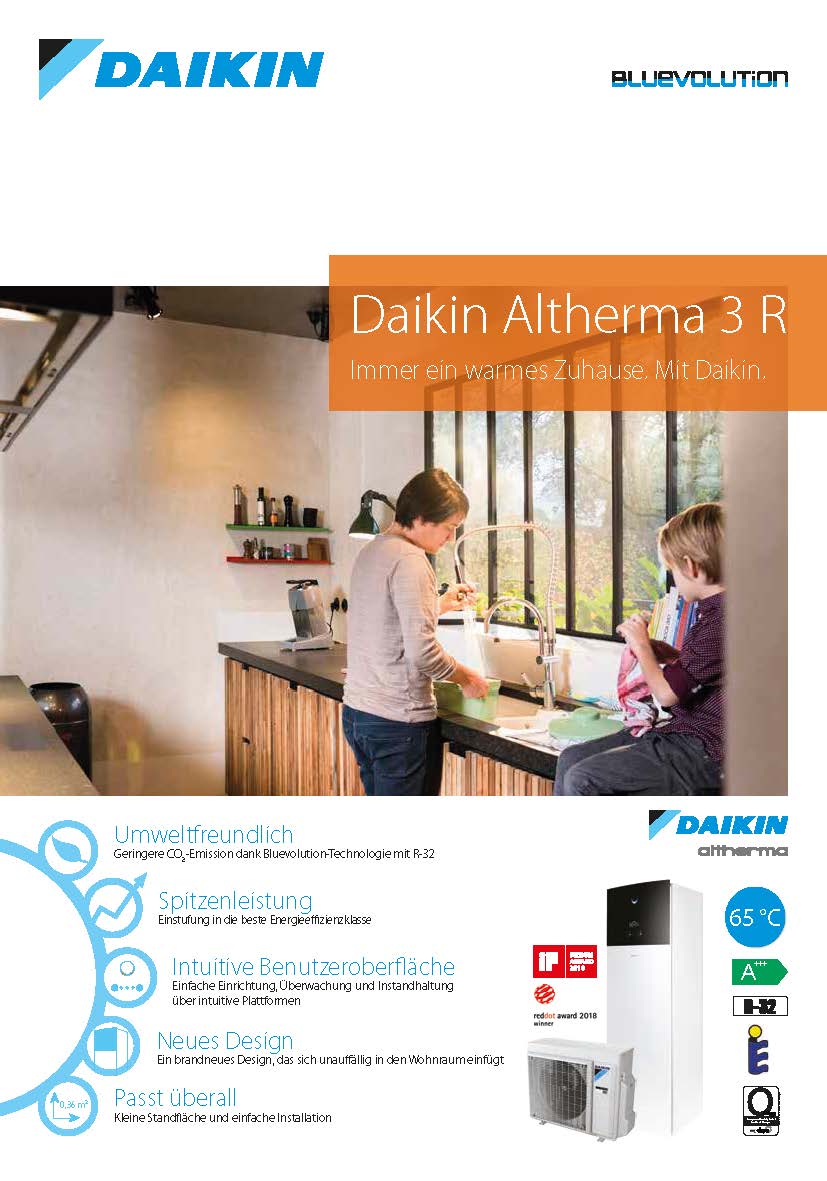 Daikin Altherma 3 R ERGA R32 04 08 Prospekt 2023 Page 1 - Klimatechnik Wien
